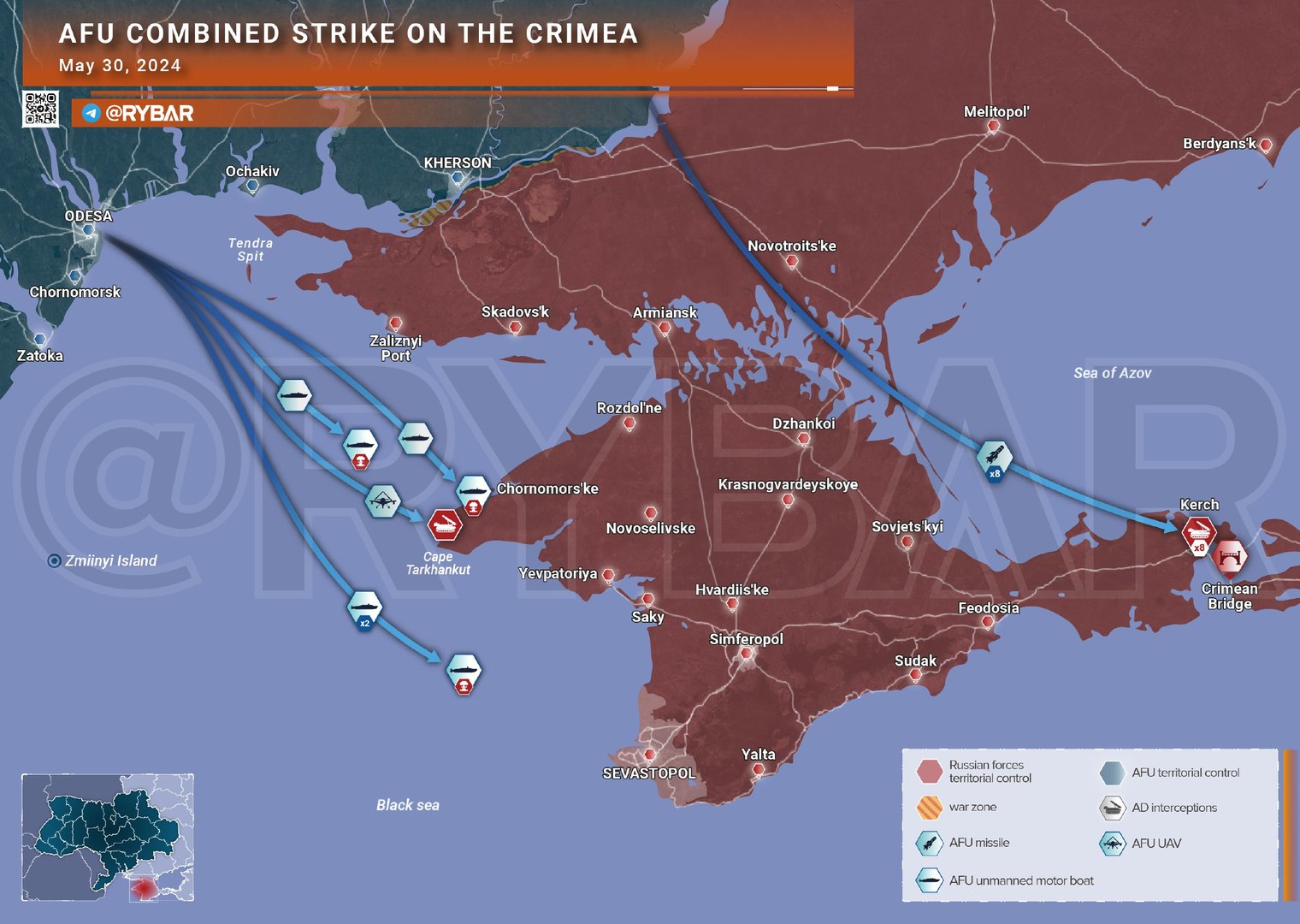 Tentative d'attaque ukrainienne contre la Crimée : huit missiles ATACMS neutralisés au-dessus de la mer d’Azov