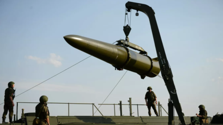 Déploiement d'un missile opérationnel-tactique Iskander-M (image d'illustration).