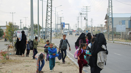 Déplacés palestiniens à Rafah le 6 mai 2024.