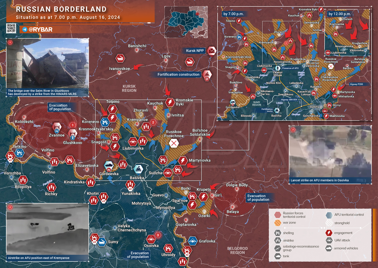 Tentatives ukrainiennes à Koursk, attaque contre la Crimée, frappes russes contre des aérodromes : journée intense sur tout le front