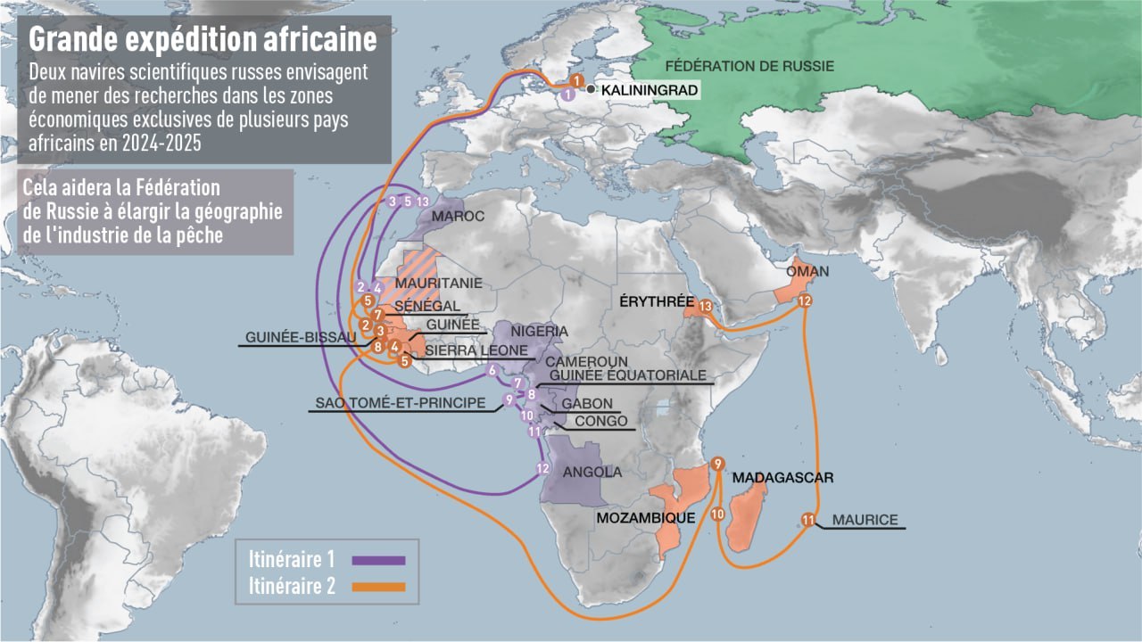 La Russie lance une mission scientifique d'envergure le long des côtes africaines