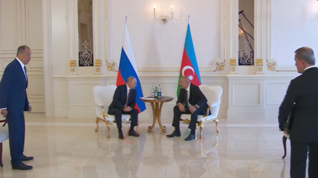 EN DIRECT : Cérémonie de rencontre officielle entre Vladimir Poutine et Ilham Aliyev dans la résidence de Zagoulba