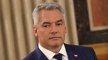 Chancelier autrichien et membre du Parti populaire autrichien (OVP) Karl Nehammer