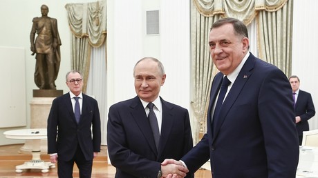 Vladimir Poutine reçoit Milorad Dodik au Kremlin