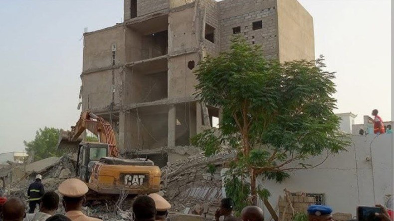 Sénégal : l’effondrement d’un immeuble en construction à Touba fait 18 victimes selon un bilan encore provisoire