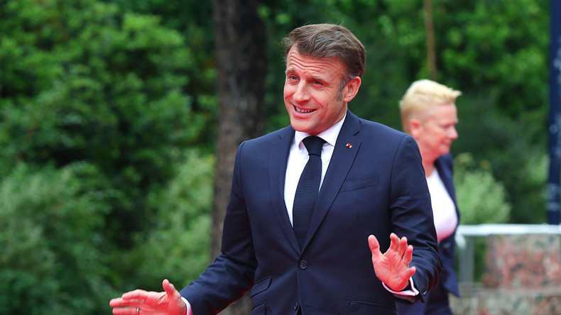 Sanctions contre Moscou : selon Macron, «un test de crédibilité pour les Américains»