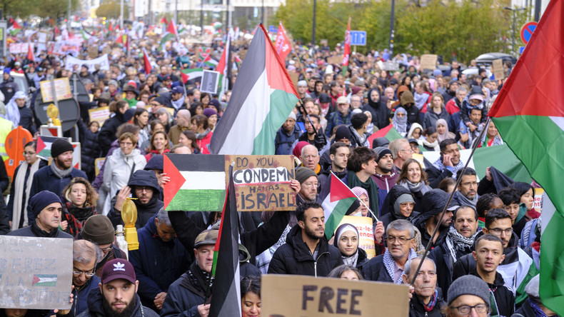 Marées humaines à La Haye et Bruxelles contre le «génocide» à Gaza