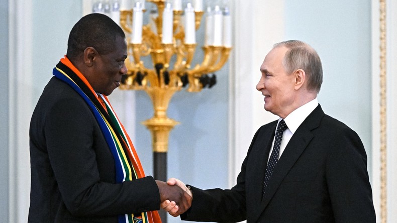Poutine met en avant un «partenariat stratégique intégral» avec l'Afrique du Sud