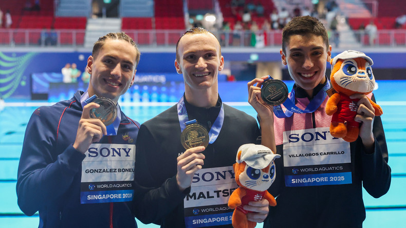 Championnats du monde de natation : le nageur russe Alexandre Maltsev remporte la médaille d'or en solo technique