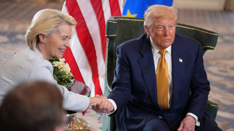 Surtaxe des produits européens aux États-Unis : Trump et Von der Leyen annoncent être parvenus à «un accord»
