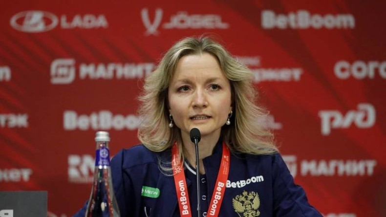 Ekatirena Grichenkova, la première femme porte-parole de l'équipe nationale russe de football