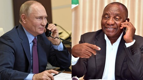 Vladimir Poutine s'est entretenu par téléphone avec son homologue sud-africain