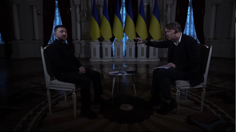 Coupure de courant à Kiev : Moscou dénonce des «effets théâtraux» de Zelensky lors de son interview (VIDÉO)