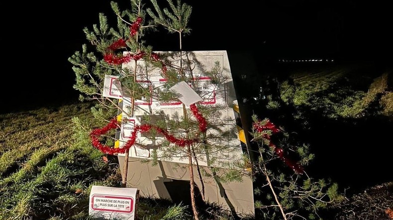 Radars de Noël : les jeunes agriculteurs protestent contre le Mercosur