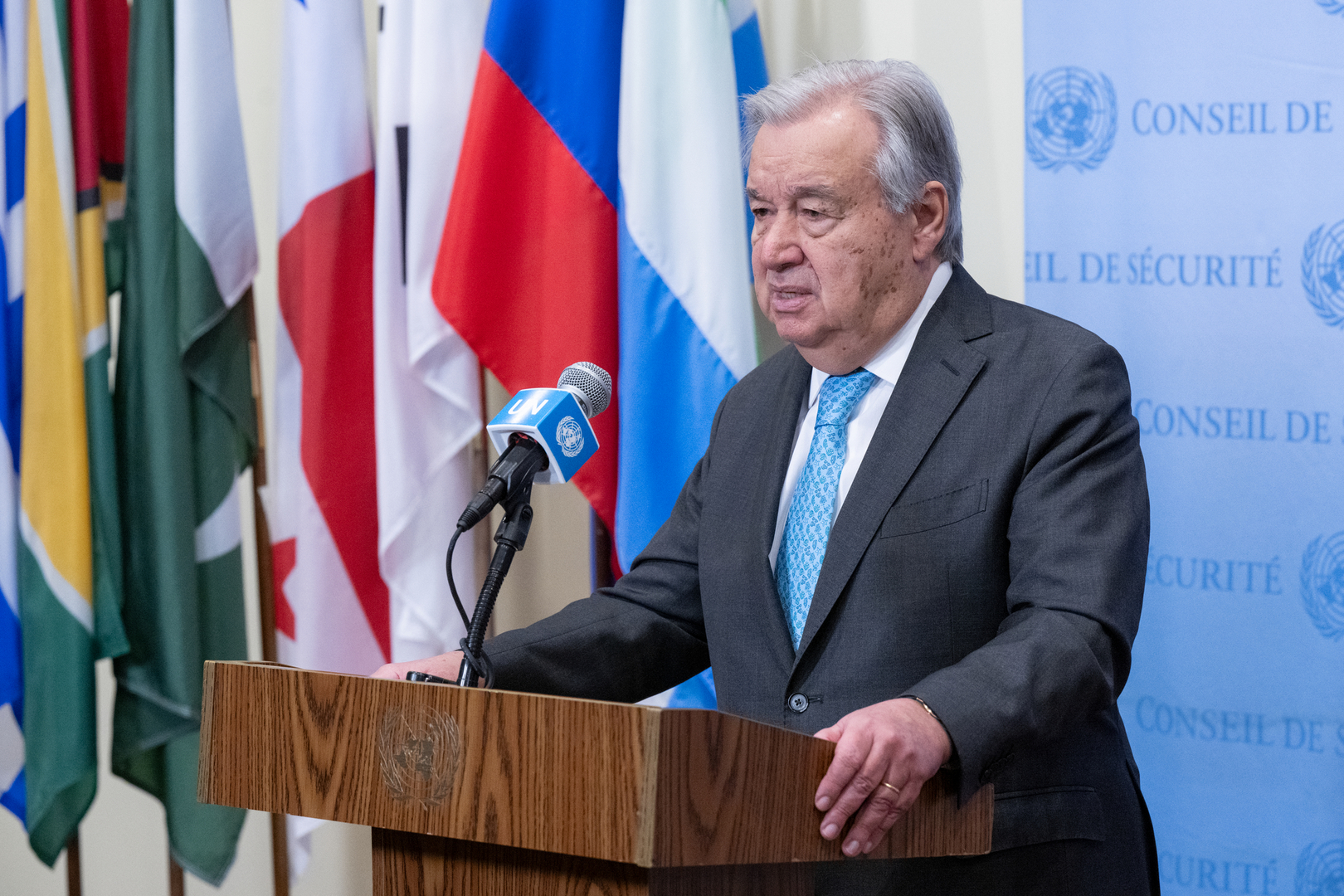 Le secrétaire général de l’ONU exprime son inquiétude après l’attentat à Kherson