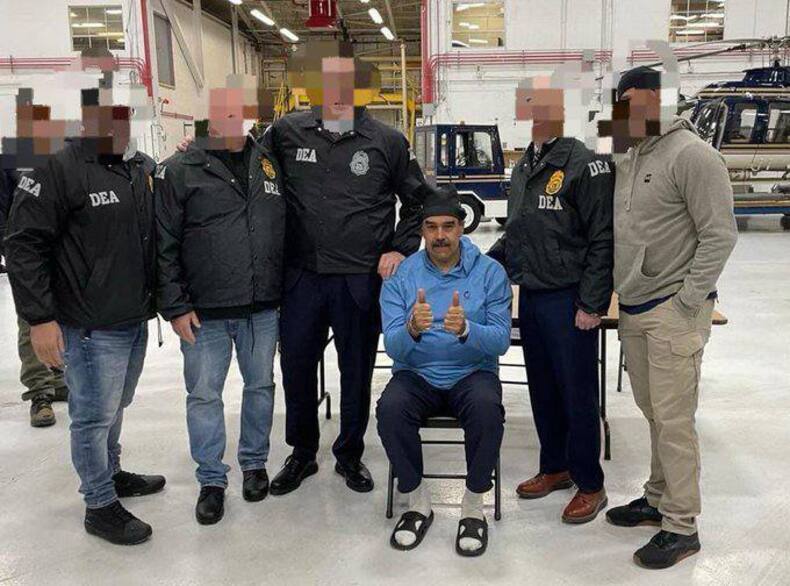 Premières images de Nicolas Maduro à New York escorté par des agents de la DEA