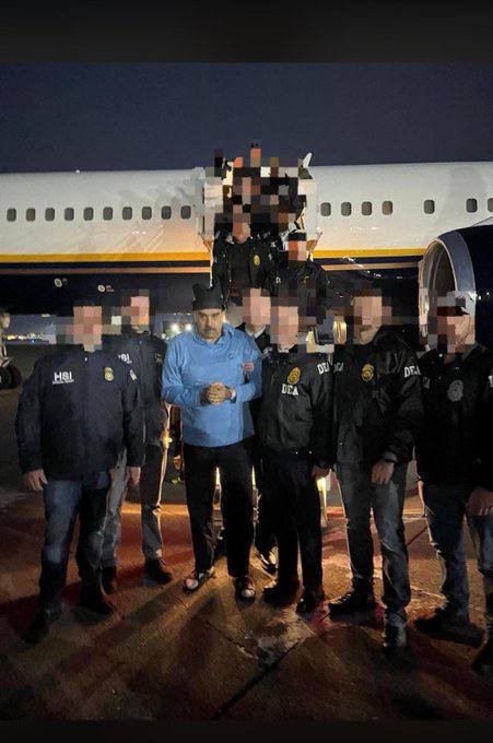 Premières images de Nicolas Maduro à New York escorté par des agents de la DEA