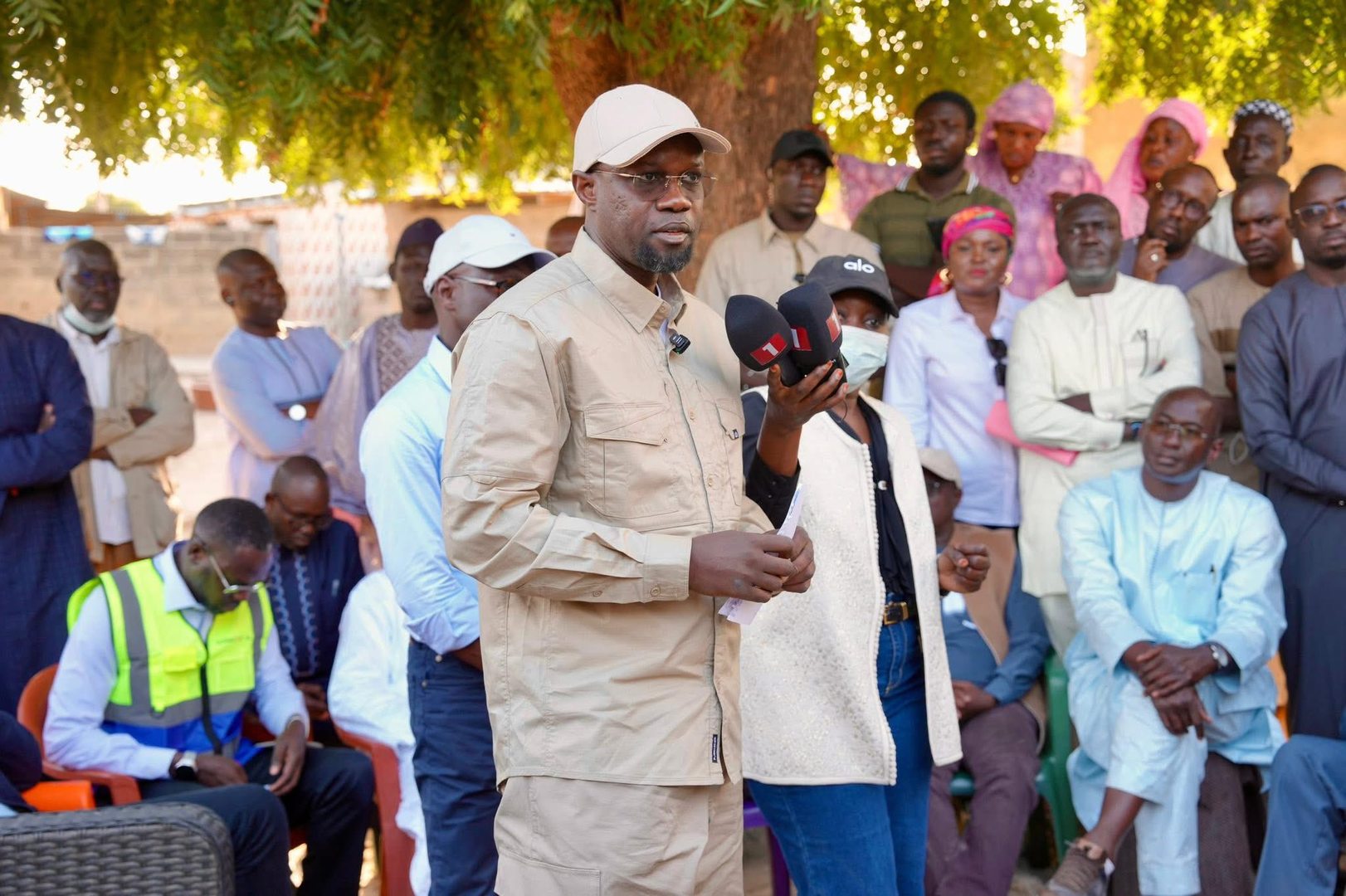 Sénégal : Ousmane Sonko en visite dans le bassin arachidier pour soutenir les agriculteurs