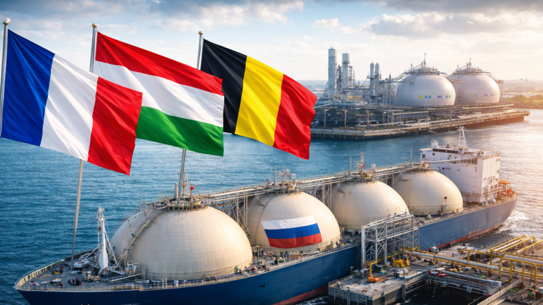 La France, la Hongrie et la Belgique en tête des importations de gaz russe dans l’UE en 2025, selon Eurostat