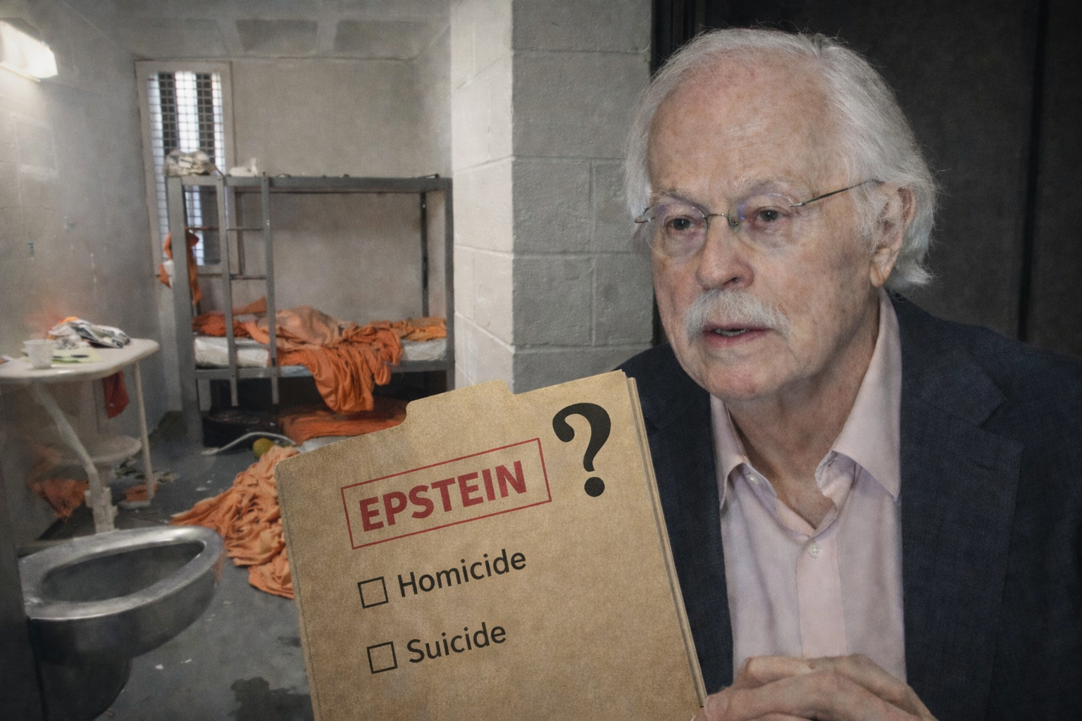 Mort de Jeffrey Epstein : le médecin légiste présent lors de l’autopsie conteste la thèse du suicide et évoque une possible strangulation