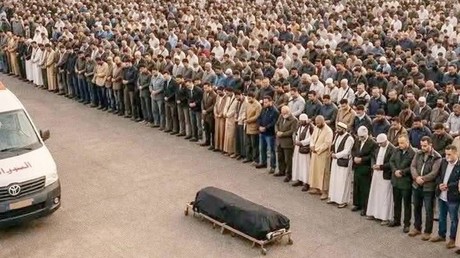 Funérailles de Saïf al-Islam Kadhafi, le 6 février en Libye.