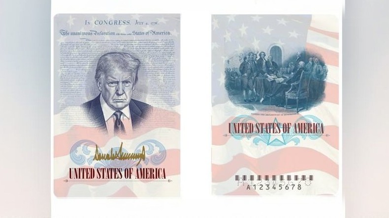 États-Unis : un passeport en édition limitée à l’effigie de Donald Trump