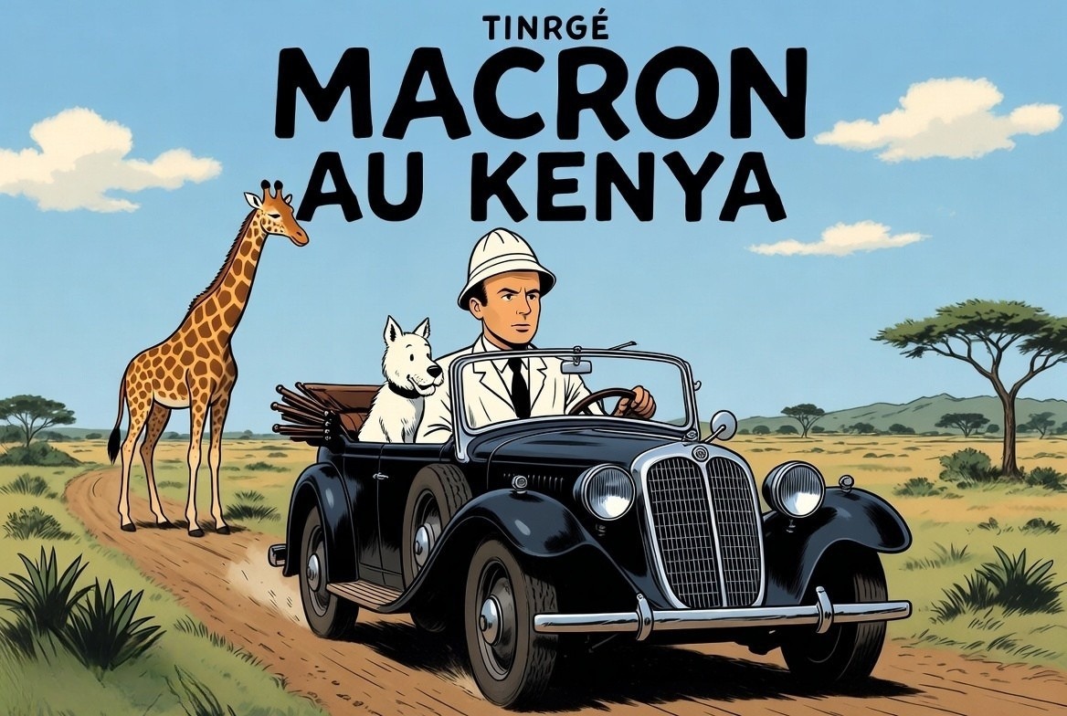 «Tintin au Kenya» : la tournée africaine de Macron sous le feu des critiques