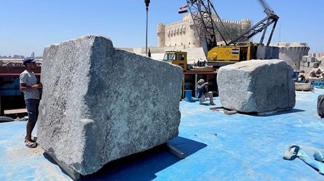 Des archéologues remontent 22 blocs du phare d’Alexandrie, l’une des sept merveilles du monde antique