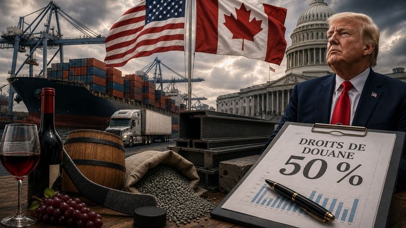 Trump impose des droits de douane de 50% sur plusieurs produits canadiens