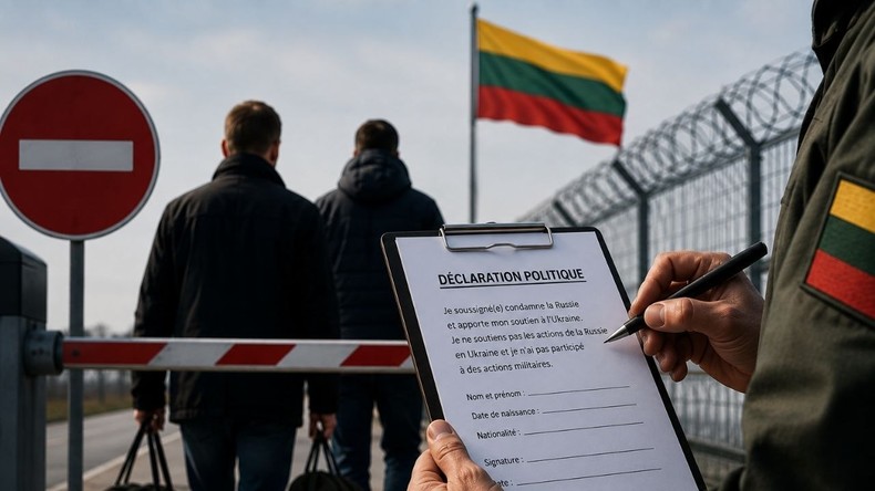 La Lituanie veut trier les Russes avant de les laisser entrer avec la signature d'une déclaration politique