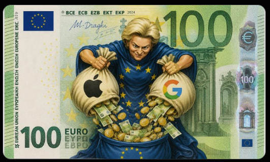 Reptiliens, gifle présidentielle et toilettes en or : le Web dessine les futurs billets de l'UE
