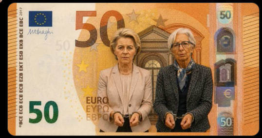 Reptiliens, gifle présidentielle et toilettes en or : le Web dessine les futurs billets de l'UE