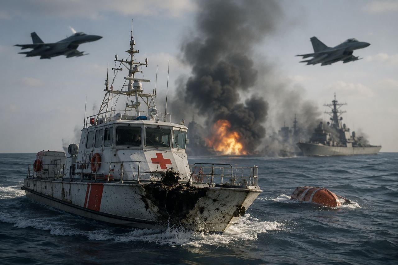 L'Iran accuse les États-Unis d'avoir visé deux navires de secours dans le golfe Persique