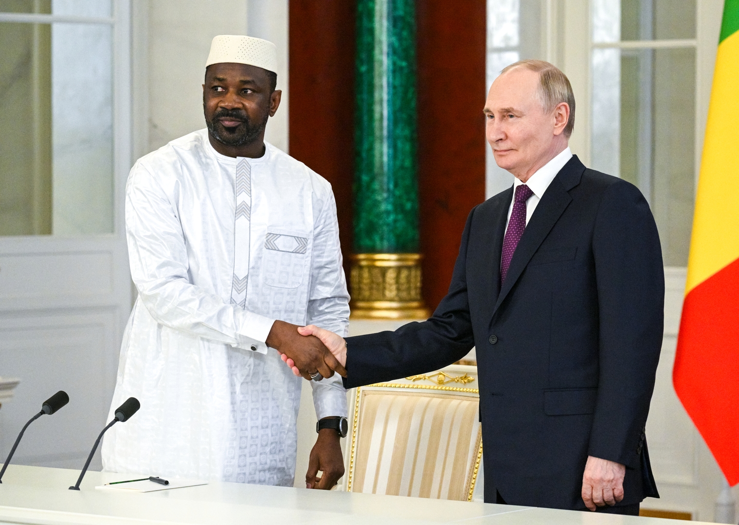 Russie-Mali : Poutine et Goïta s'accordent sur un approfondissement de leur coopération