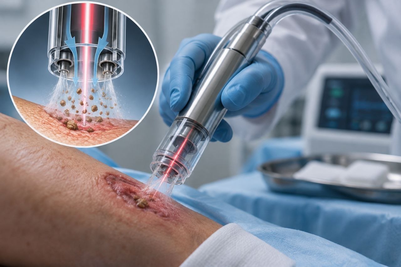 Russie : des chercheurs créent un «aspirateur laser» capable de nettoyer les plaies sans endommager les tissus sains