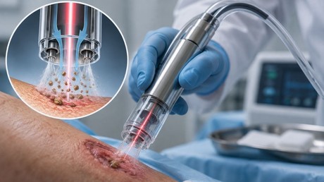 Russie : des chercheurs créent un «aspirateur laser» capable de nettoyer les plaies sans endommager les tissus sains