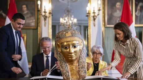 L’Égypte récupère en Suisse un masque funéraire vieux de 2000 ans