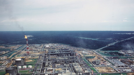 L'usine de gaz naturel liquéfié (GNL) de Nigeria Liquefied Natural Gas (NLNG) à Bonny Island, dans l'État de Rivers
