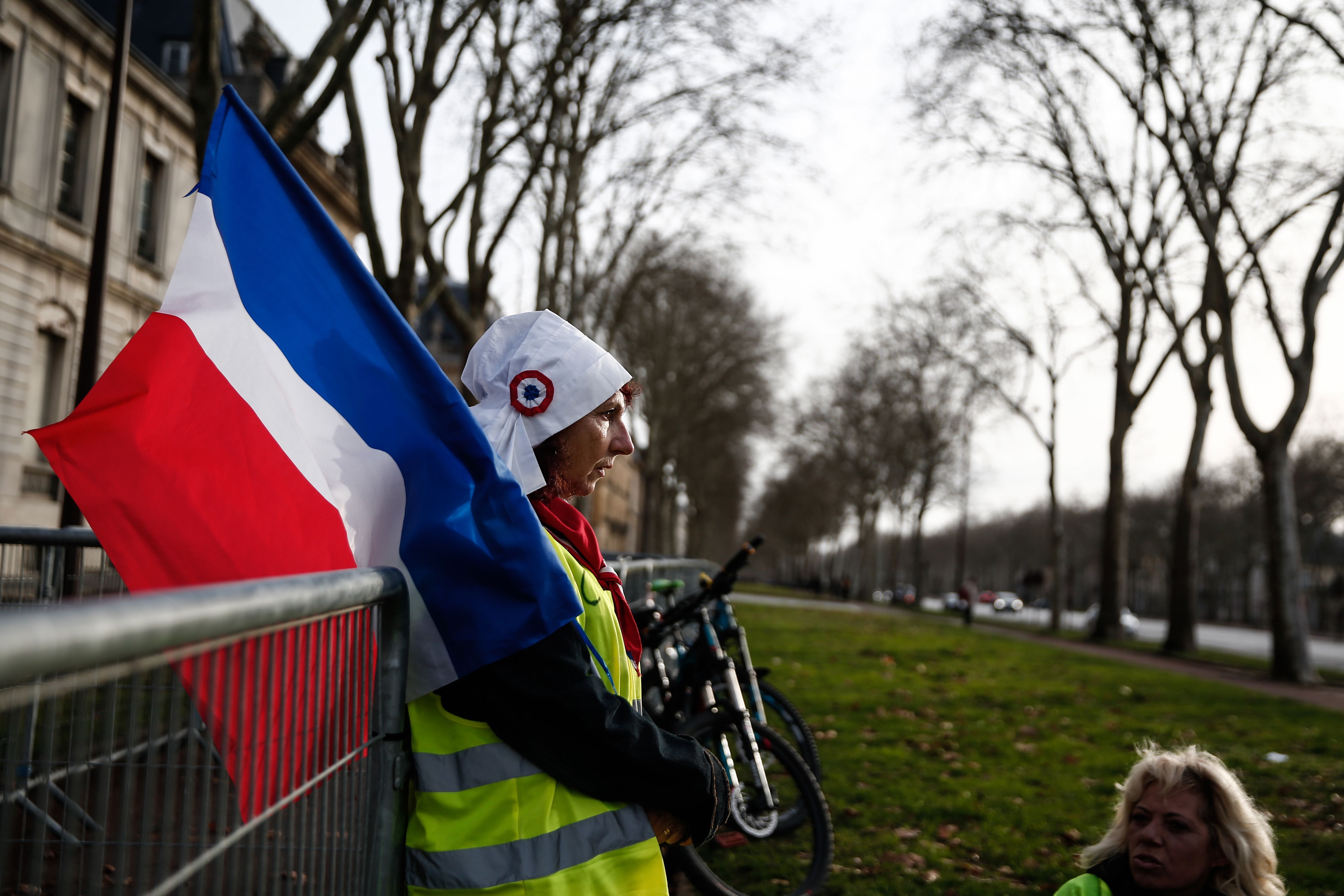 13/12/2018 : symbole historique, des Gilets jaunes à Versailles