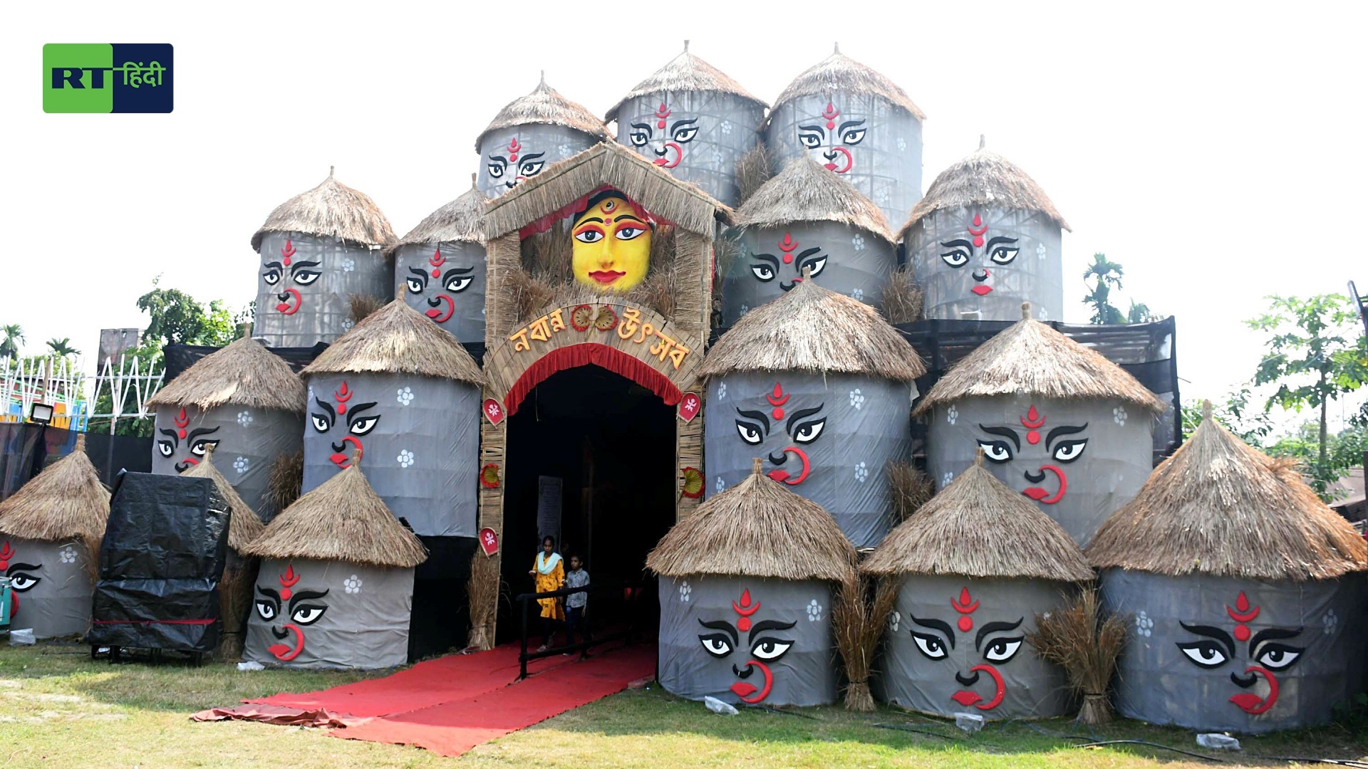 बौद्ध आर्किटेक्चर,हवा महल से लेकर राम मंदिर तक ... इन दुर्गा पूजा के पंडालों से नहीं हटेगी नजर