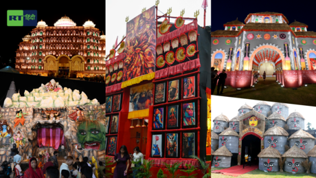 बौद्ध आर्किटेक्चर,हवा महल से लेकर राम मंदिर तक ... इन दुर्गा पूजा के पंडालों से नहीं हटेगी नजर