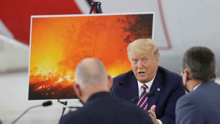 Hill: Трамп и Байден разошлись в оценке причин пожаров на западе страны