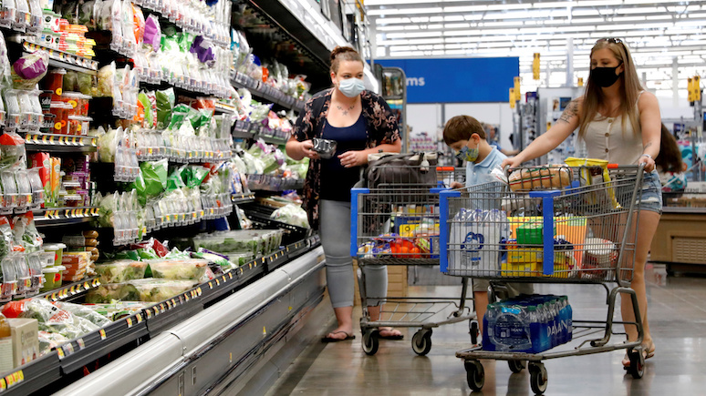USA Today: рост случаев COVID-19 заставил американцев запасаться продуктами