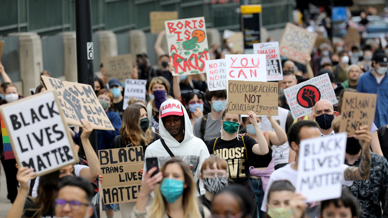Guardian: британцы винят Black Lives Matter в обострении межрасовой напряжённости