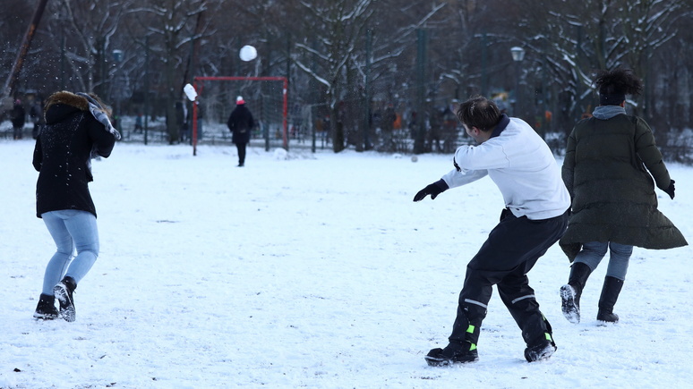 Der Standard: в Амстердаме полицейские играли в снежки с прохожими — нарушив коронавирусные правила