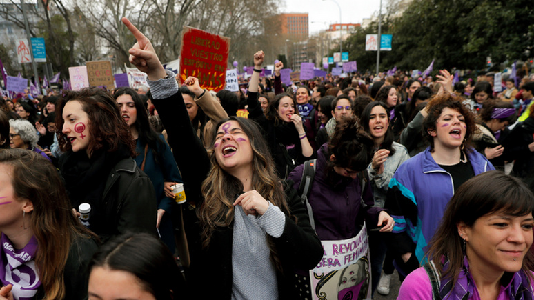 FAZ: «криминализация феминизма» — в Мадриде запретили демонстрации по случаю 8 марта 