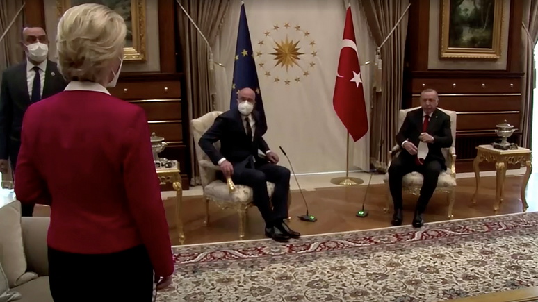 FAZ: в ЕС ищут причины «софагейта» на встрече с Эрдоганом