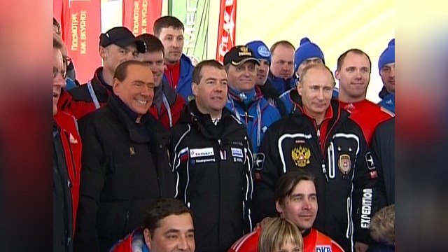 Берлускони отпраздновал победу Путина в Сочи