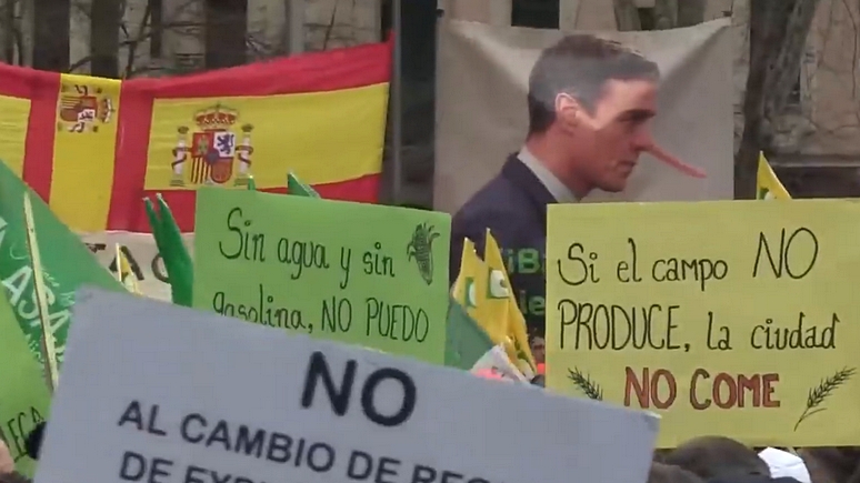 El Periódico: в Мадриде участники 150-тысячной акции протеста фермеров пригрозили властям «решительными мерами»