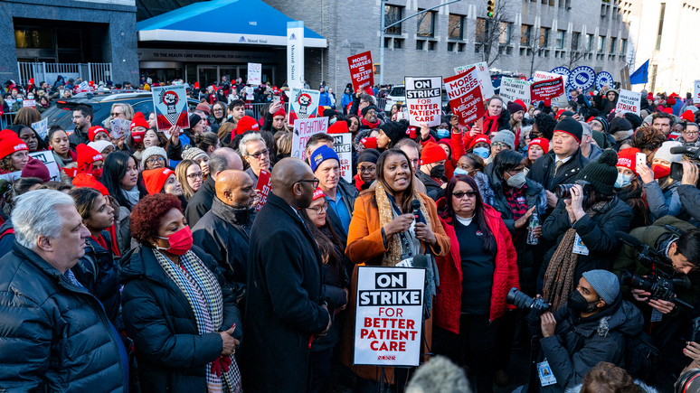Press TV: в Нью-Йорке более 7 тысяч медсестёр и медбратьев объявили забастовку